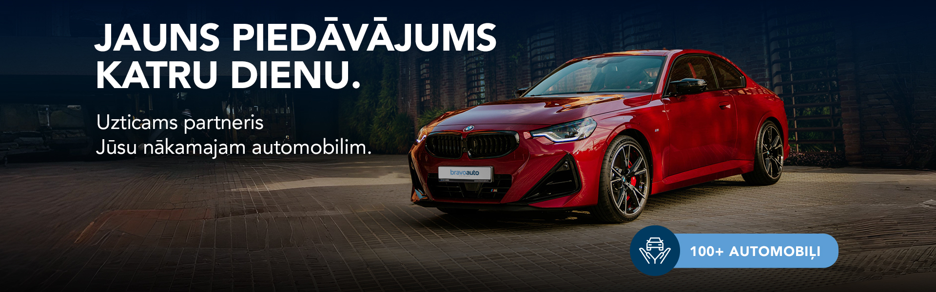 Bravoauto izdevīgi piedāvājumi, vairāk kā 100 mazlietoti auto